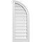 Ekena Millwork Quarter Round Top Right Surface Mount PVC Gable Vent w/ 2"W x 1-1/2"P Brickmould Frame, 14"W x 34"H GVPQR14X3402SF - alternate 1